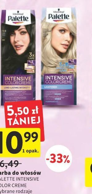 Intermarche Farba do włosów 1-0 palette intensive color creme oferta