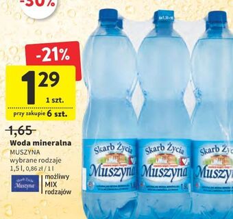 Intermarche Woda gazowana muszyna skarb życia oferta
