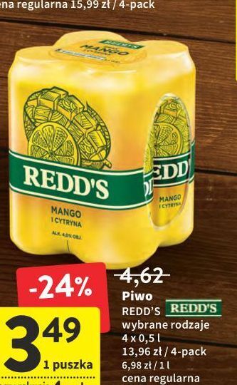 Intermarche Piwo redd's mango i cytryna oferta