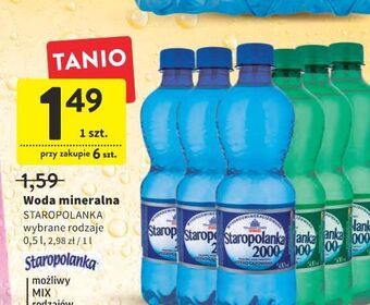 Intermarche Woda gazowana staropolanka 2000 oferta