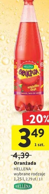 Intermarche Oranżada czerwona hellena oferta