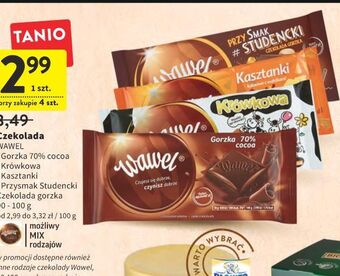 Intermarche Czekolada gorzka 70 % wawel oferta