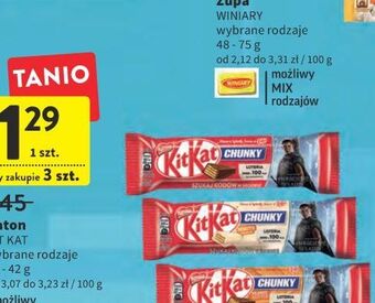 Intermarche Baton kitkat chunky peanut butter oferta