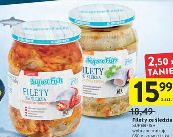 Intermarche Filety śledziowe wiejskie z suszonymi pomidorami superfish oferta