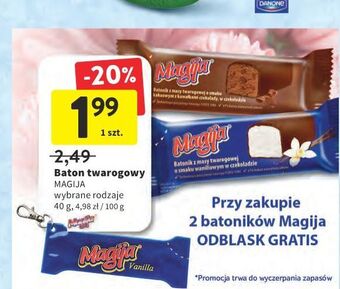 Intermarche Batonik z masy twarogowej o smaku waniliowym magija oferta
