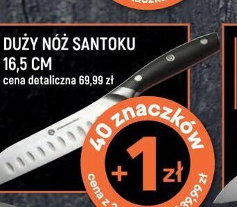 Intermarche Duży nóż santoku 16.5 cm masterchef oferta