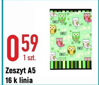 Zeszyt a5 16 kartek linia