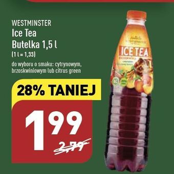 ALDI Herbata mrożona citrus green westminster ice tea oferta