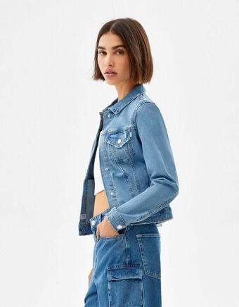 Bershka Jeansowa kurtka oferta