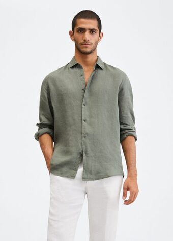 MANGO Koszula regular-fit z 100% lnu oferta