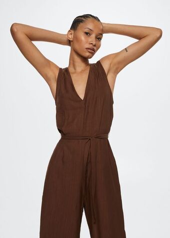 MANGO Lejący kombinezon z paskiem oferta