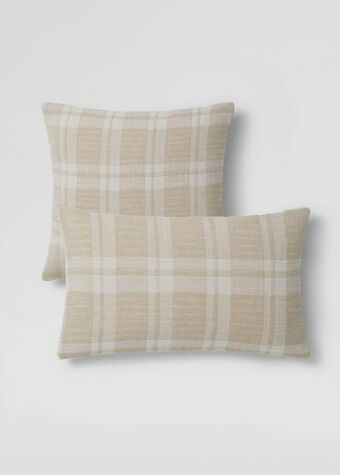 MANGO Poszewka na jaśka z bawełny 100% w kratę 30 x 50 cm oferta