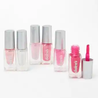 Claire's Pretty in pink ombre nail polish set - 6 pack oferta