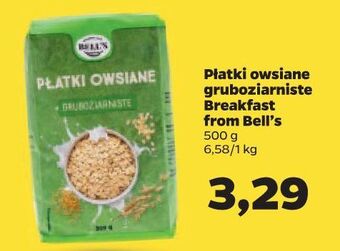 Netto Płatki owsiane gruboziarniste breakfast from bell's oferta