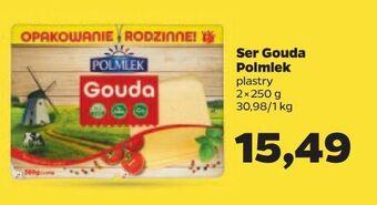 Netto Ser żółty gouda plastry polmlek oferta