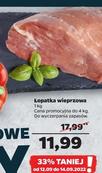 Netto Łopatka wieprzowa bez kości oferta