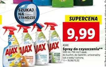 Lidl Spray do czyszczenia łazienki ajax bathroom oferta