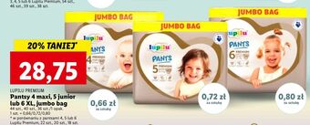 Lidl Pieluchomajtki 6 extra large lupilu pants premium oferta