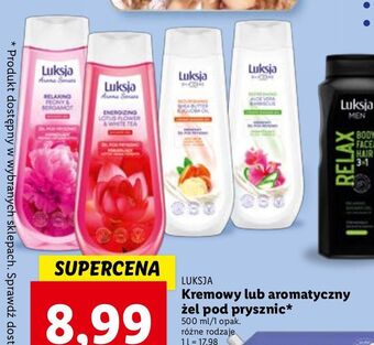 Lidl Żel pod prysznic aloe vera & hibiscus luksja silk care oferta