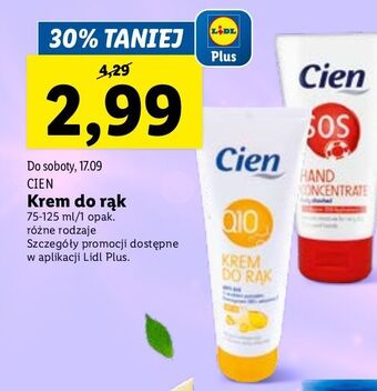 Lidl Krem do rąk sos cien oferta