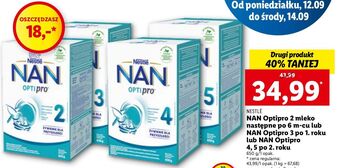 Lidl Mleko 2 nestle nan optipro oferta