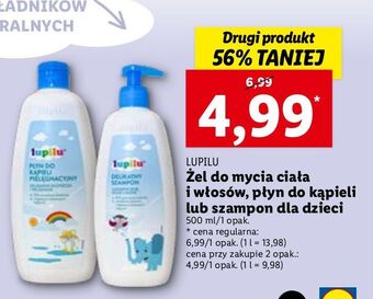 Lidl Żel do mycia ciała i włosów lupilu oferta