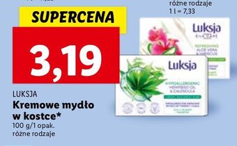 Lidl Mydło refreshing aloe vera & hibiscus luksja silk care oferta
