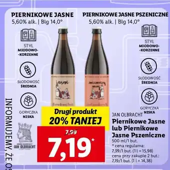 Lidl Piwo toruńskie piernikowe oferta