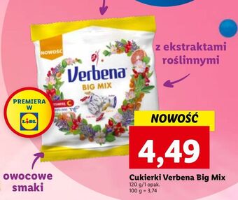 Lidl Cukierki big mix verbena oferta