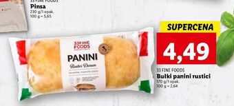 Lidl Panini rustici durum 33 fine foods oferta