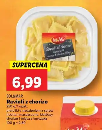 Lidl Pierożki z serem ricotta sol&mar oferta