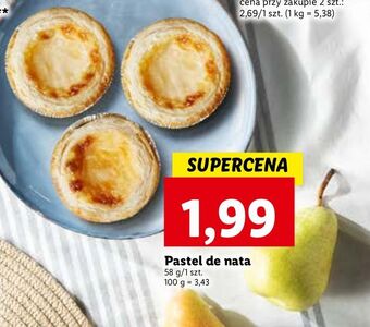 Pastel de nata chrupiące z pieca