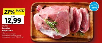 Lidl Łopatka wieprzowa bez kości rzeźnik codzienna dostawa oferta