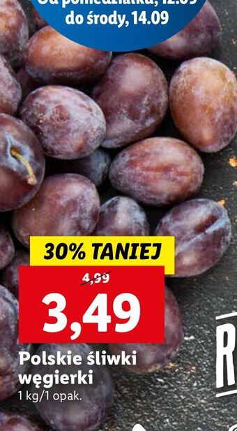 Lidl Śliwki węgierki oferta