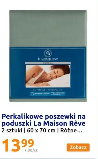 Action Perkalikowe poszewki na poduszki La Maison Reve oferta