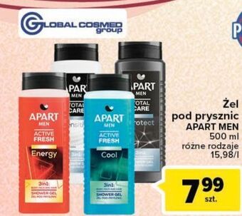 Carrefour Żel pod prysznic energy apart men active fresh oferta