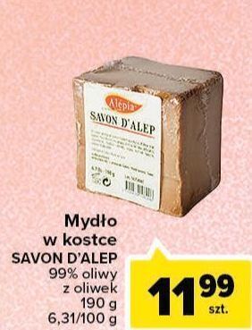 Carrefour Mydło w kostce 99 % oliwy alepia oferta