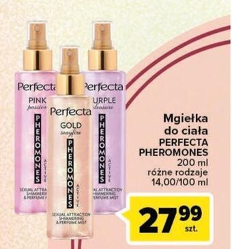 Carrefour Mgiełka rozświetlająca pink passion perfecta pheromones active oferta