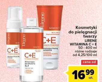 Carrefour Peeling rewitalizujący lirene c+e pro vitamin energy oferta