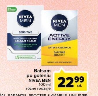 Carrefour Balsam po goleniu łagodzący nivea men sensitive oferta