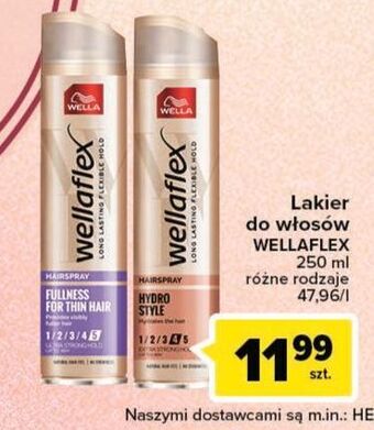 Carrefour Lakier do włosów hydrostyle wellaflex oferta