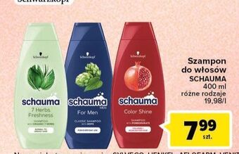 Carrefour Szampon do włosów ziołowy schauma 7 herbs oferta