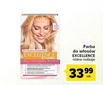 Carrefour Farba do włosów 9 light blonde l'oreal excellence creme oferta