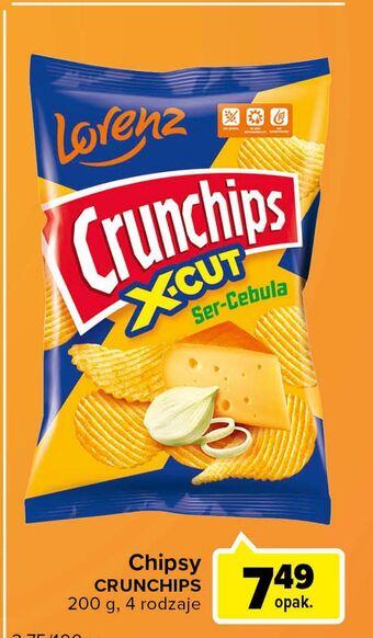 Carrefour Express Chipsy ser-cebula crunchips x-cut oferta