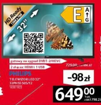 Selgros Philips Telewizor LED 32" oferta