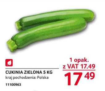 Selgros Cukinia zielona 5 kg oferta