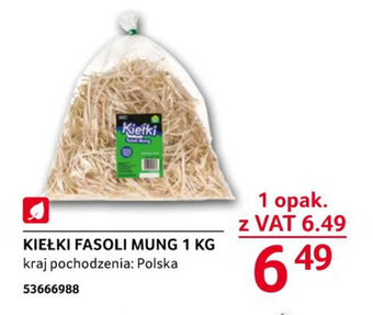 Selgros Kiełki fasoli Mung 1 kg oferta