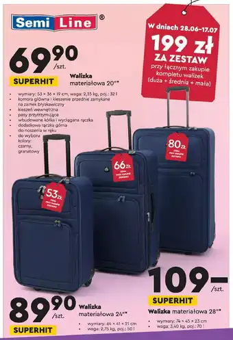 Biedronka Walizka 20&quot; 1 SZT oferta