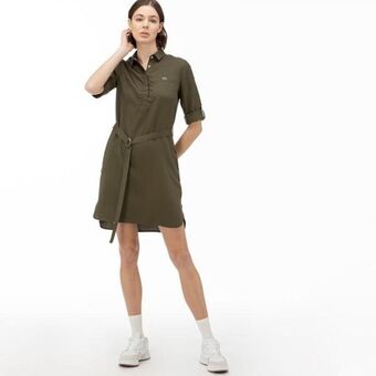 Lacoste Lacoste damska sukienka z kołnierzykiem polo z krótkim rękawem oferta