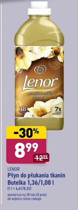 ALDI Płyn do płukania tkanin Butelka 1,36/1,08 l oferta